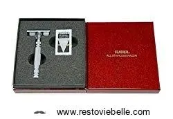 feather all stainless steel double edge razor model as d2