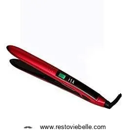 isa professional titanium flat iron digital hair straightener