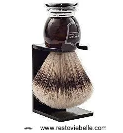 parker safety razor 100 silvertip badger bristle shaving brush