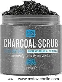 M3 Naturals Activated Charcoal Facial Scrub