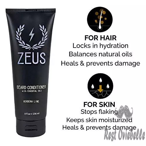 zeus everyday beard grooming kit mens daily set for quality beard maintenance verbena lime 3