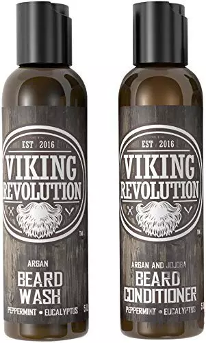 Viking Revolution Conditioner and Beard Shampoo for Black Men