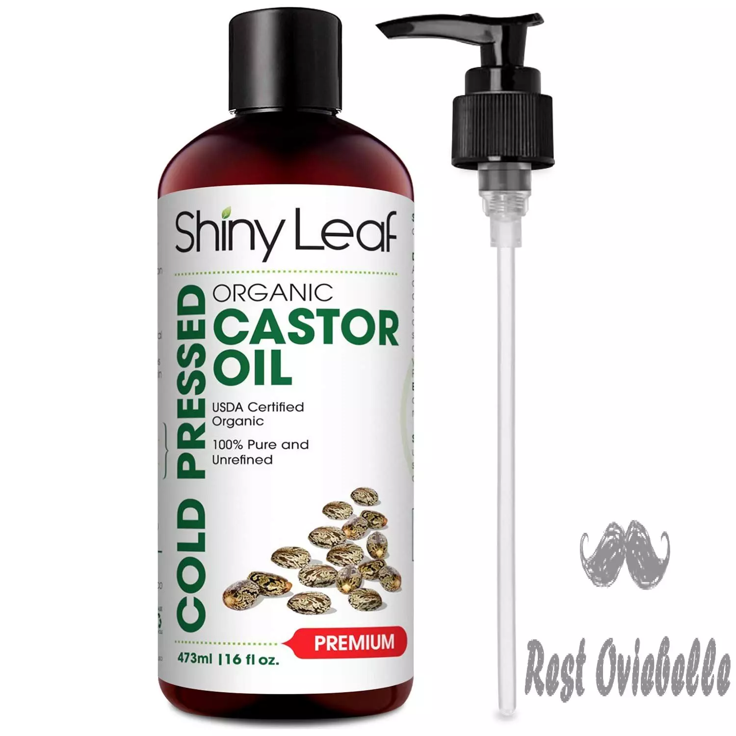 Shiny Leaf Cold Pressed Pure Castor Oil