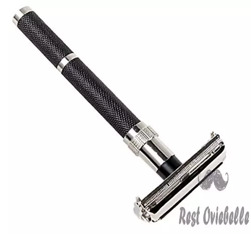 Parker 96r Long Handle Butterfly Open Safety Razor   5 Parker Premium Platinum Double