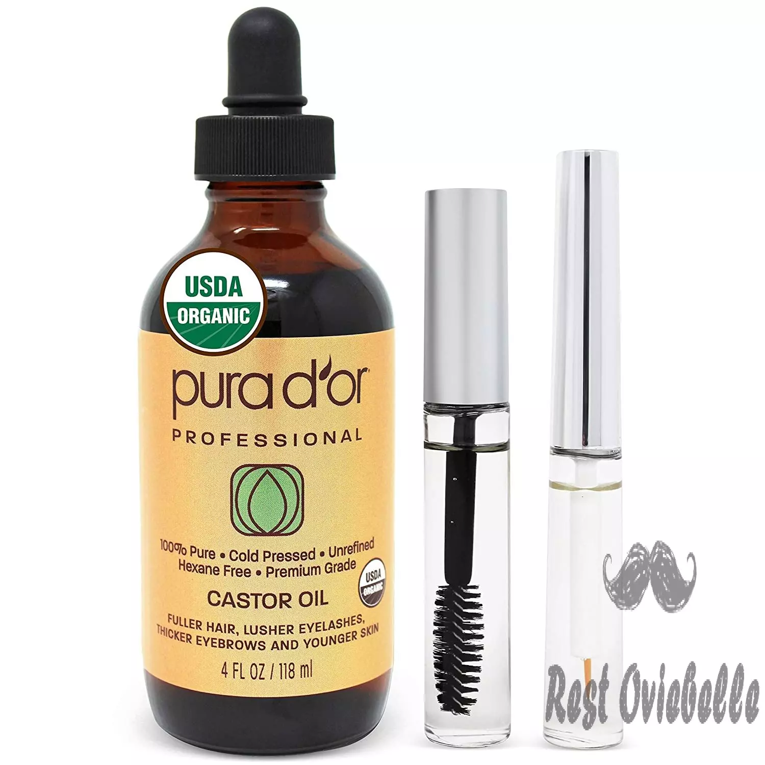 Pura Dor Castor Oil 100% Natural Usda Carrier Oil