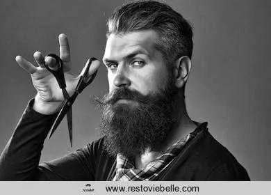 how to trim a beard with scissors