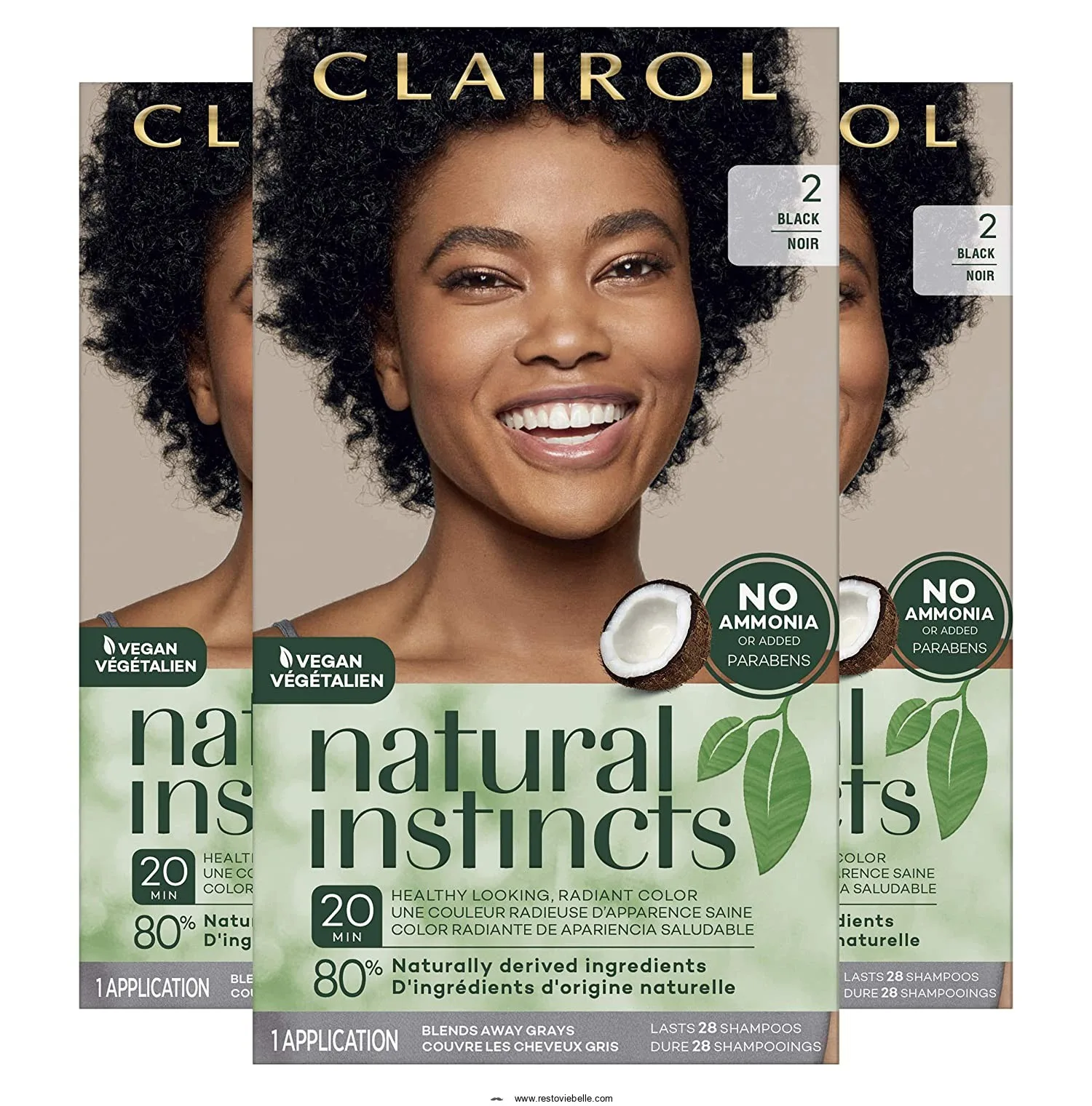 Clairol Natural Instincts Semi-permanent Hair Color – Black Midnight