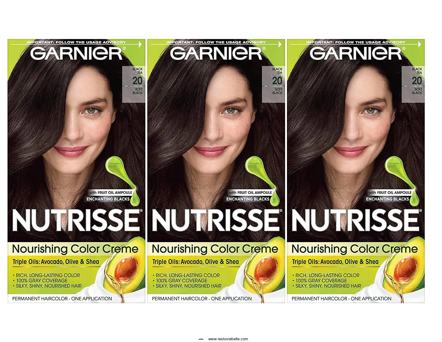 Garnier Nutrisse Nourishing Color Creme – Soft Black