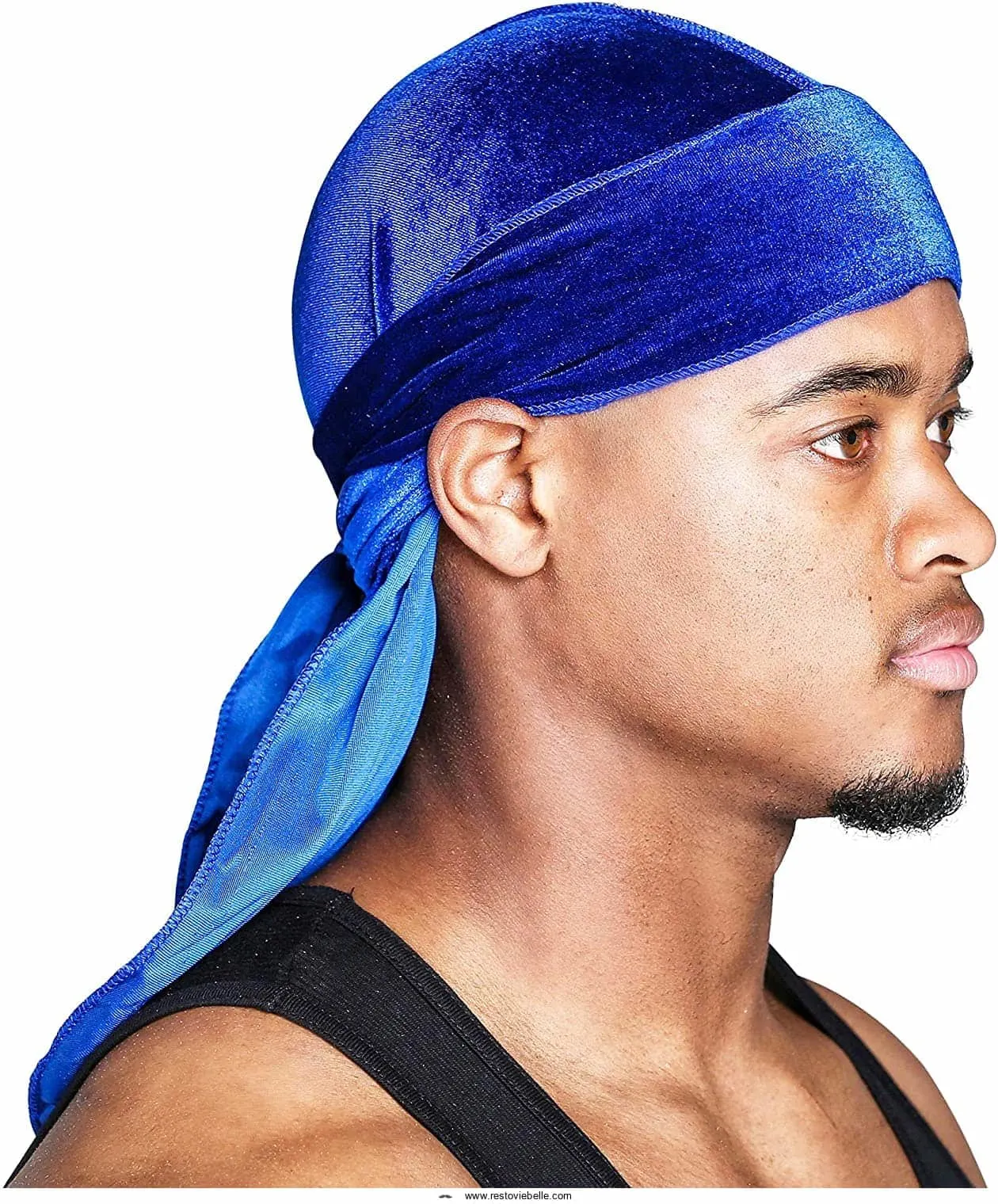 Snatched Flames Velvet Durag With Long Straps