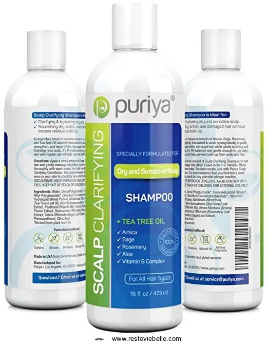 Puriya Tea Tree Clarifying Shampoo.