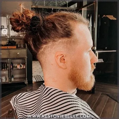Man Bun for Oval Faces Men