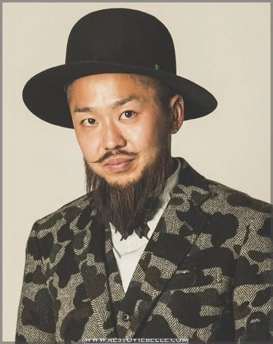 japanese beard styles Long Ducktail Beard