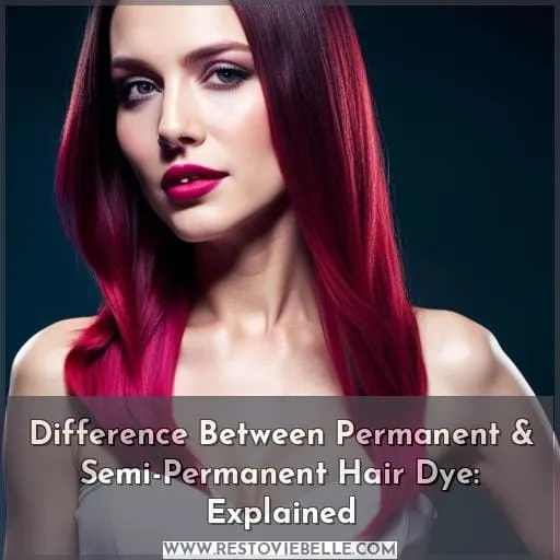 difference between permanent and semi permanent hair dye explained
