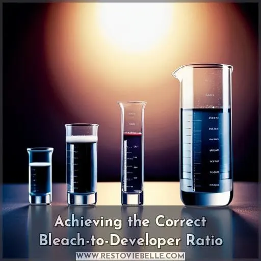 Achieving the Correct Bleach-to-Developer Ratio