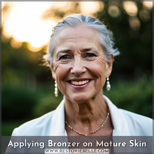 Applying Bronzer on Mature Skin