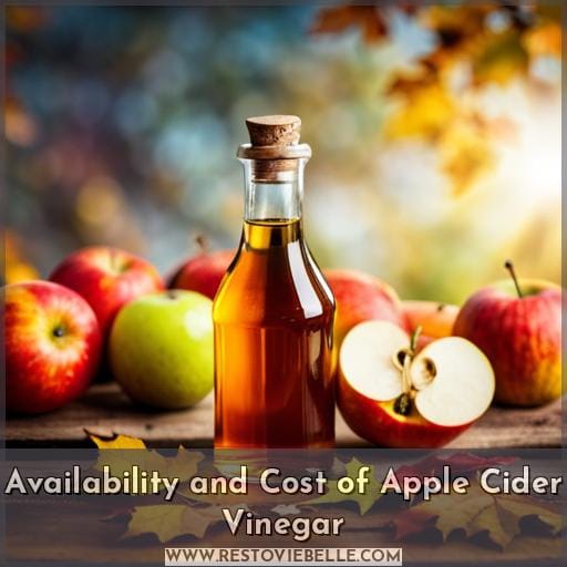Availability and Cost of Apple Cider Vinegar