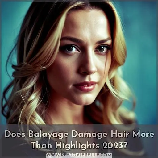 balayage damage hair more than highlights
