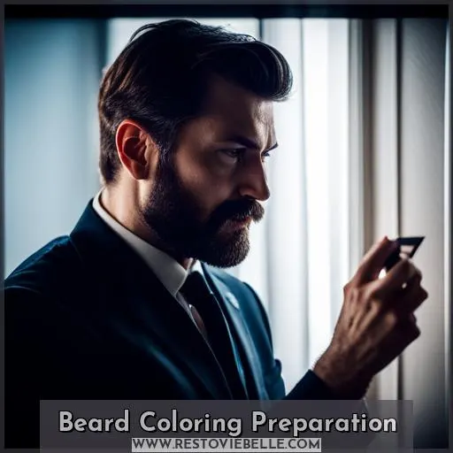 Beard Coloring Preparation