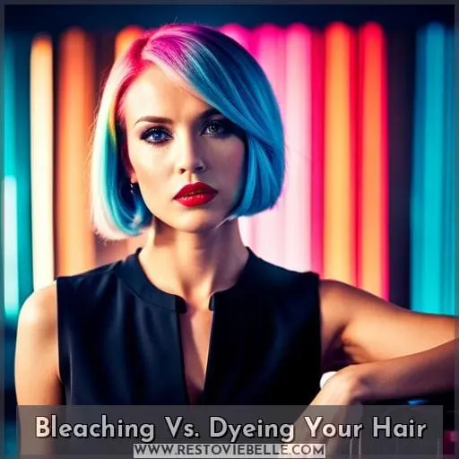 Bleaching Vs. Dyeing Your Hair