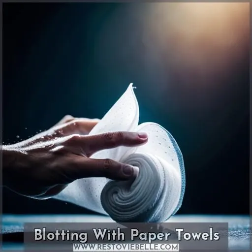 Blotting With Paper Towels