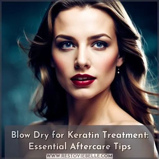 blow dry your hair after keratin treatment