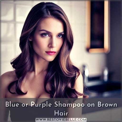 Blue or Purple Shampoo on Brown Hair