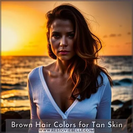 Brown Hair Colors for Tan Skin