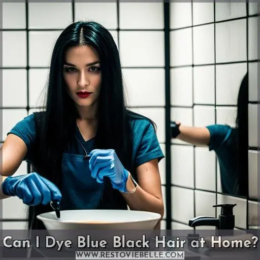 Can I Dye Blue Black Hair at Home