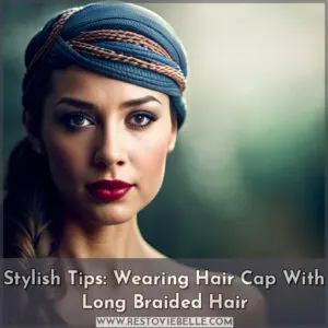 can i wear hair cap with long braided hair