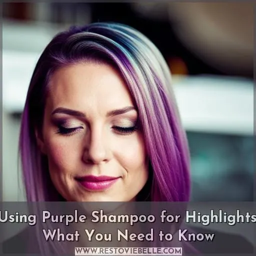 can you use purple shampoo for highlights