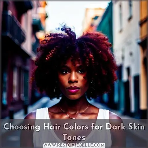 Choosing Hair Colors for Dark Skin Tones