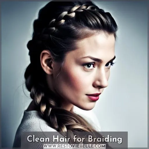 Clean Hair for Braiding