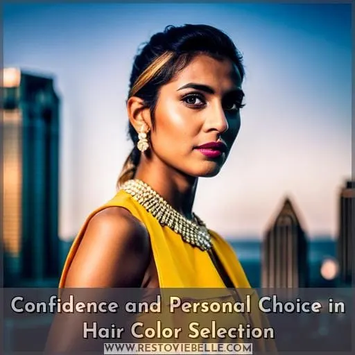 Confidence and Personal Choice in Hair Color Selection