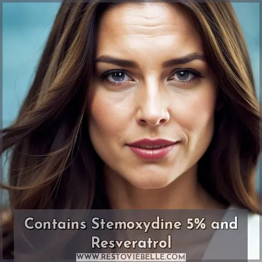 Contains Stemoxydine 5% and Resveratrol