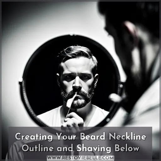 Creating Your Beard Neckline Outline and Shaving Below