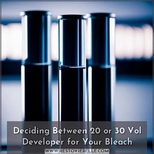 Deciding Between 20 or 30 Vol Developer for Your Bleach