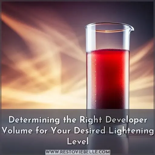 Determining the Right Developer Volume for Your Desired Lightening Level