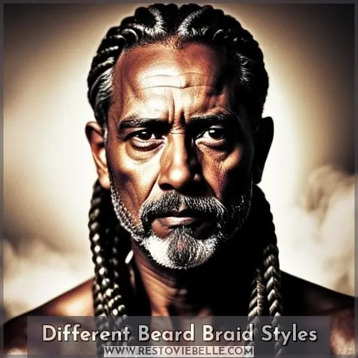 Different Beard Braid Styles