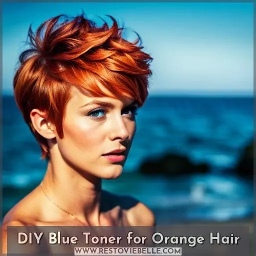 DIY Blue Toner for Orange Hair