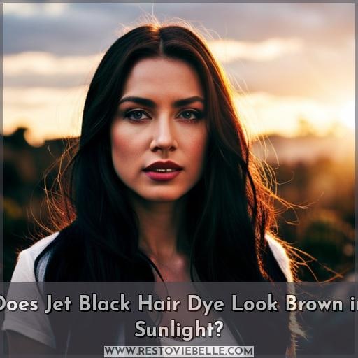Does Jet Black Hair Dye Look Brown in Sunlight