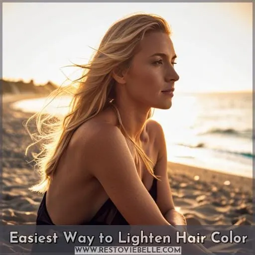Easiest Way to Lighten Hair Color