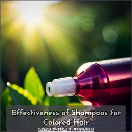 Effectiveness of Shampoos for Colored Hair