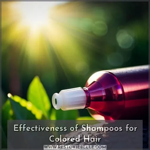 Effectiveness of Shampoos for Colored Hair