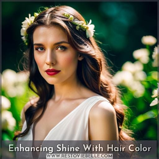 Enhancing Shine With Hair Color