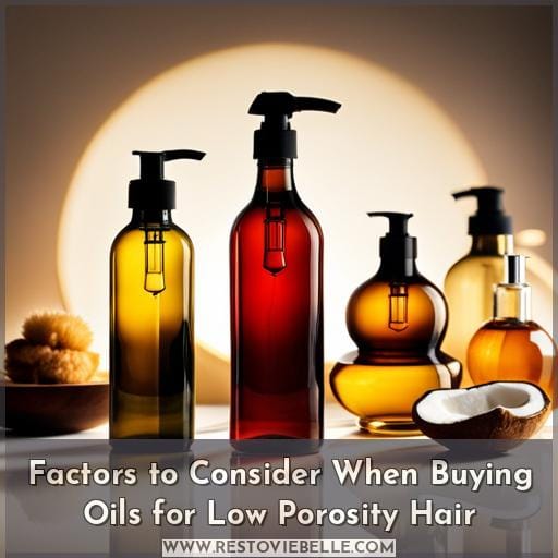 Factors to Consider When Buying Oils for Low Porosity Hair
