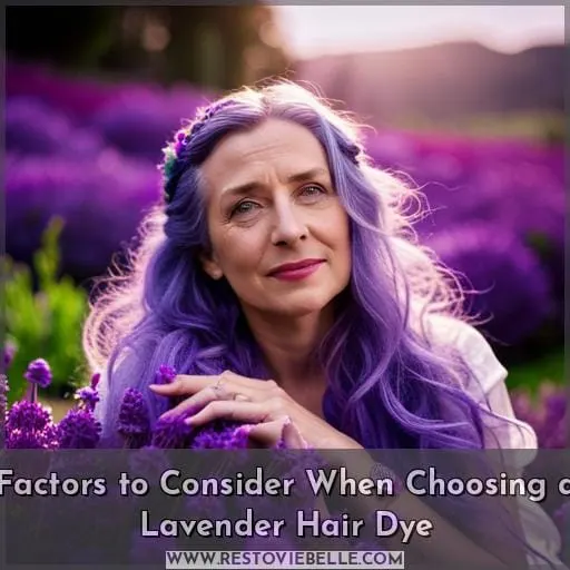 Factors to Consider When Choosing a Lavender Hair Dye