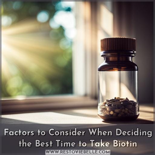 Factors to Consider When Deciding the Best Time to Take Biotin