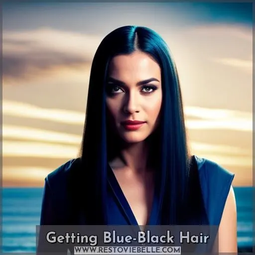 Getting Blue-Black Hair