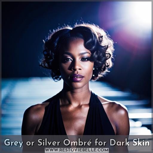 Grey or Silver Ombré for Dark Skin