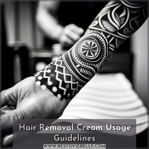 Hair Removal Cream Usage Guidelines